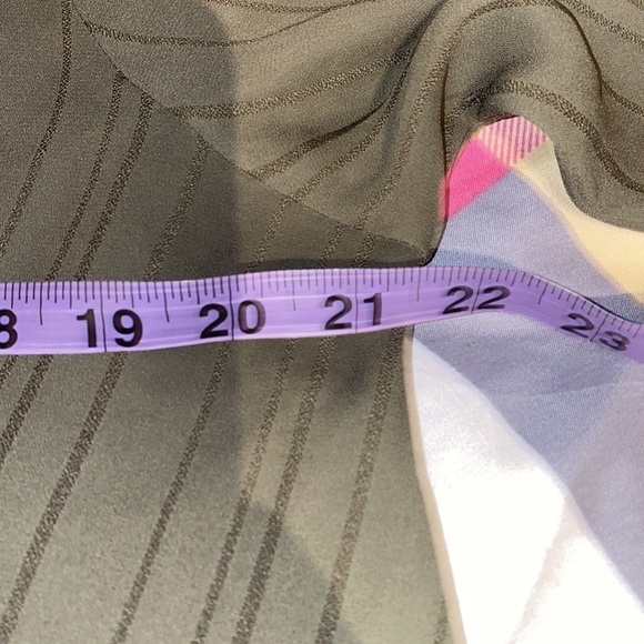 APT. 9 Army green sheer  long sleeve blouse L - Picture 5 of 11